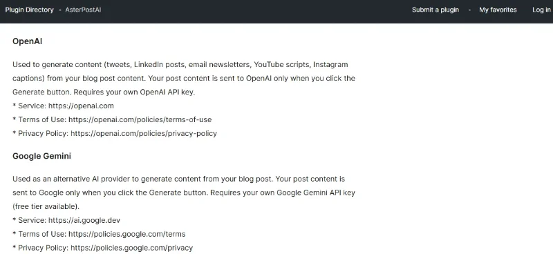 AsterPostAI Screenshot 2