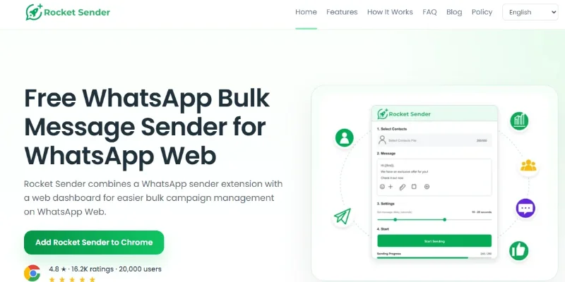 . Rocket Sender Screenshot 1